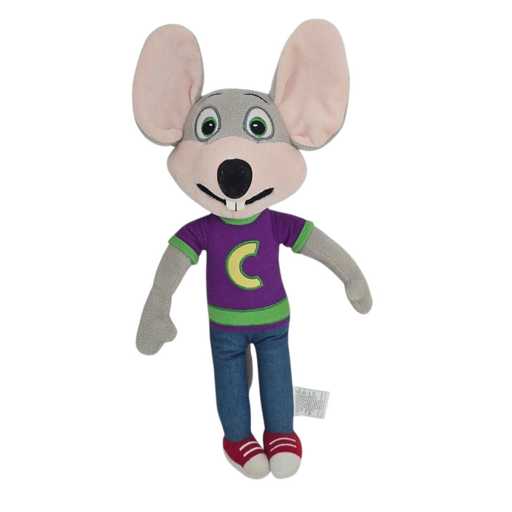 Chuck E Cheese 13" Plush Stuffed Animal Mouse 2013 CEC Entertainment Mascot MINT